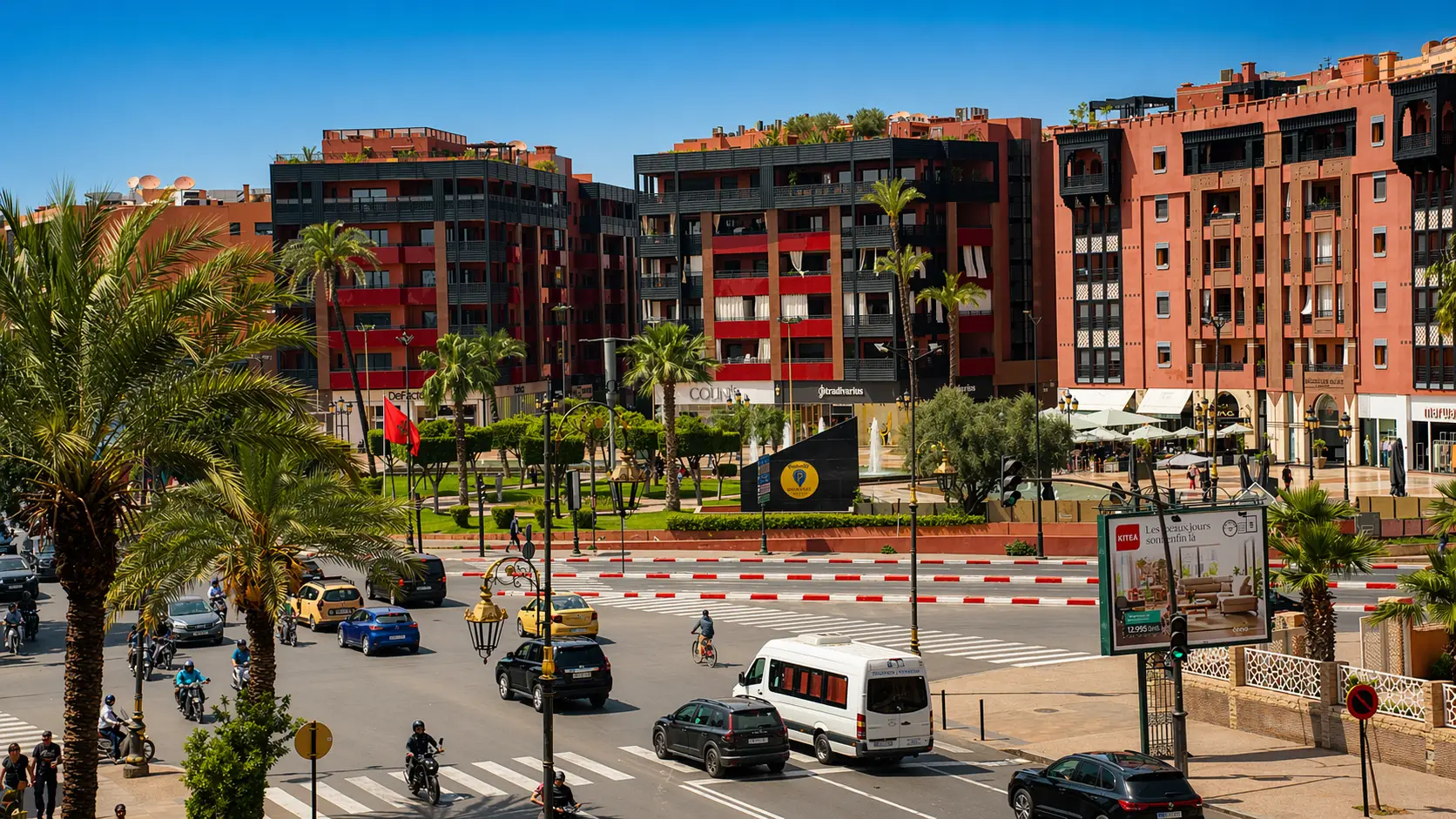 Vue de Marrakech illustrant l'immobilier de prestige proposé par Emara Estates